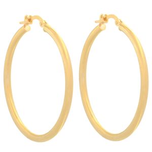گوشواره طلا 18 عیار زنانه طلای مستجابی مدل حلقه ای کد 68